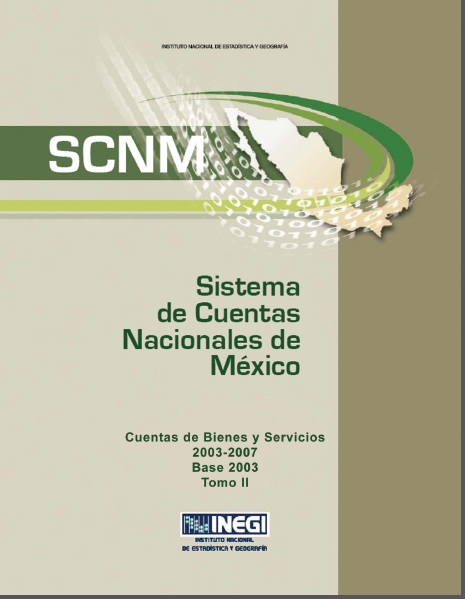 Portada de Sistema de cuentas nacionales de México